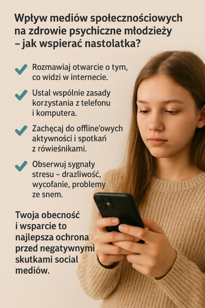 Wpływ mediów społecznościowych na zdrowie psychiczne młodzieży